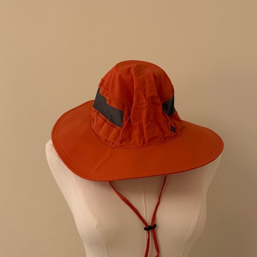 Orange Wide Brim Sun Hat